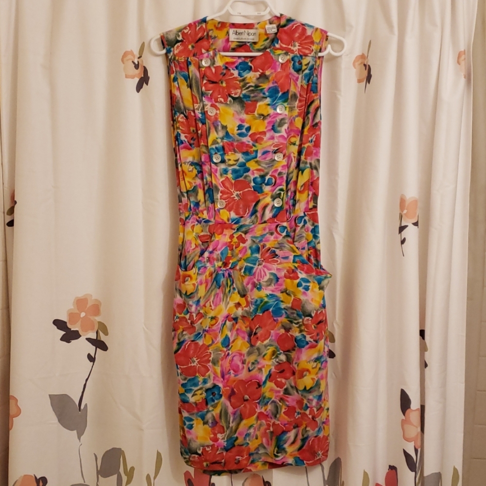 Colorful Silk Dress